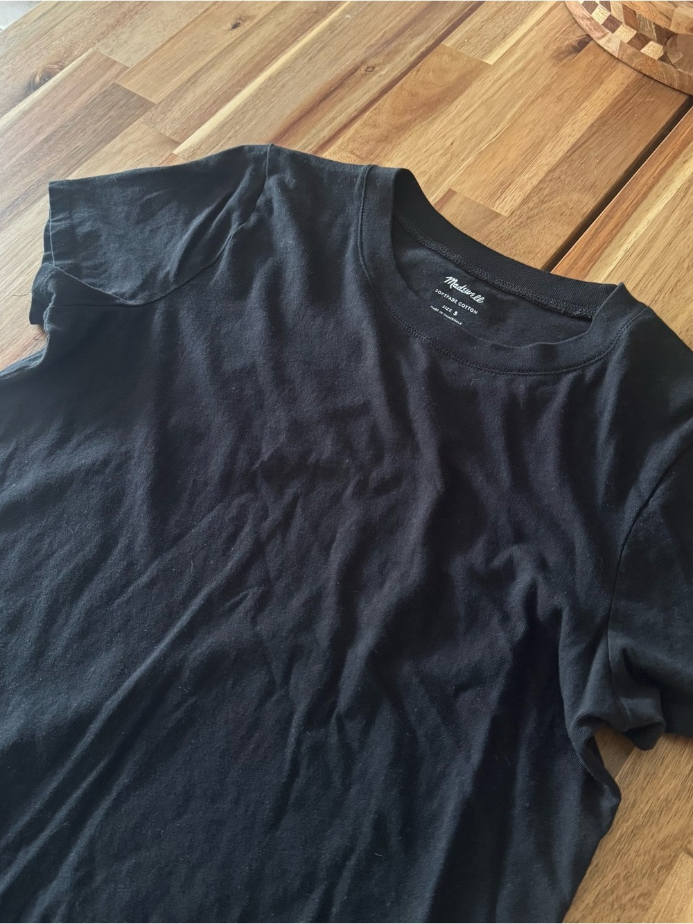 Madewell Black Short-Sleeve Crewneck Tee